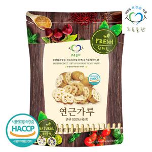 [푸른들판] 국내산 연근 분말 가루 100% 500gx1봉 연뿌리 연꽃뿌리 백연근 차