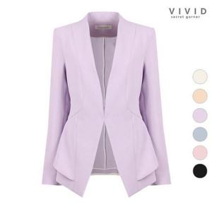 갤러리아_VIVID 여성i 파스텔칼라 노카라 정장자켓