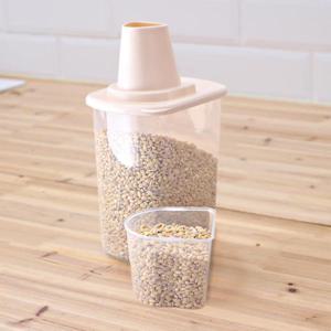 국산 허니쿡 잡곡통 쌀통 1000ml 밀폐용기 소분용기 시리얼통 보관용기