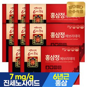 [전용쇼핑백 증정]순수식품 6년근 홍삼정 에브리데이 8박스 x 30포 홍삼스틱 진액