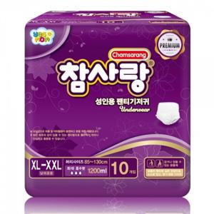 참사랑 팬티형 프리미엄특대 10px4팩 성인용기저귀/요실금팬티