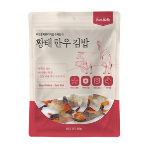 후코홀릭 강아지인기 수제간식 김밥시리즈 60g