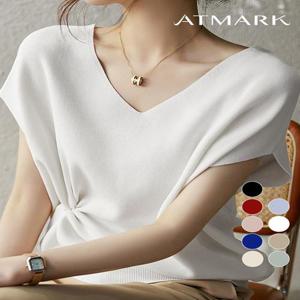 [앳마크]ATMARK 소프트브이넥캡소매니트_AA53KN018G