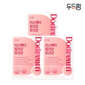 [두드림] 리스펙타 질 건강 생유산균 30캡슐 x 3박스 (3개월분)