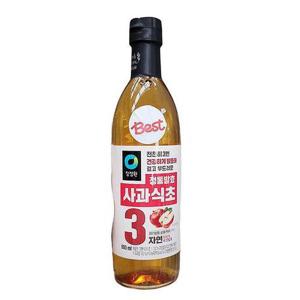청정원 100_ 자연발효 정통사과식초 800ML x 2개 tx82914
