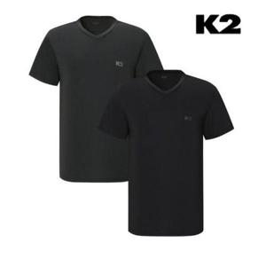 갤러리아_K2 남녀공용 브이넥 냉감 쿨 반팔티 BOOST_1+1 밸류 패키지 KMM25289