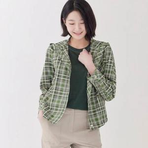 [지센]지센 HC41 후드 밑단스트링 셔츠 LCWSP323GN (49195749)