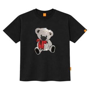 엘라모 큐빅리본베어 반팔 티셔츠 남녀공용 빅사이즈 S~4XL