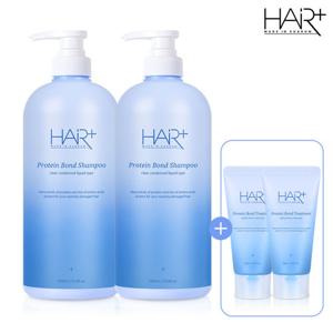 [헤어플러스] [2+2] 단백질 본드 샴푸 1000ml 2개+트먼 50ml 2개