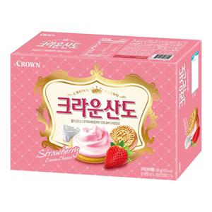 [크라운제과] 크라운산도 딸기크림치즈 323g X 8개