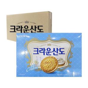 [대용량과자][가공식품]크라운산도 크림323g 8입 (44883840)