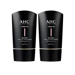 AHC 메이크업핏 마스터즈 톤업 선세럼 50ml 2개