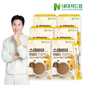 [네이처드림] 제로슈가 스테비아 마일드 커피믹스 9.5g 30포 6박스