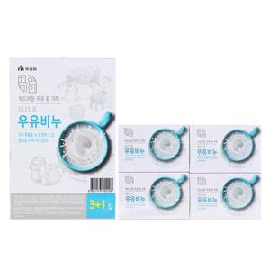 무궁화 자연미인 우유비누 90g X 4개입