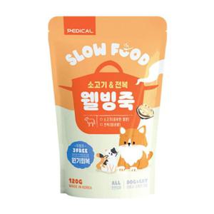 웰빙죽 소고기 전복 120gX12개 강아지 고양이 영양식 (WFISN00)