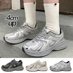 봄신상 발편한 여성 4cm 키높이 스니커즈 여자 통굽 패션 운동화 캐주얼 런닝화 워킹화 학생 PS037