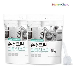 [단독! 온라인최저가][24년 표백제판매1위]순수크린 과탄산소다 파우치 5kg x 2개 산소계표백제