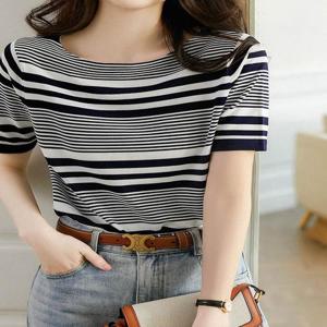 [카라]KARRA 배색레이어보트넥니트_A4M0080