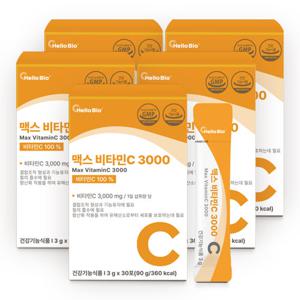 맥스 비타민C 3000 30포 5박스 (총 150포) 비타민씨 고함량 고용량 분말 가루
