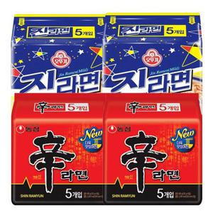 봉지라면 혼합 20봉(신라면10봉+진라면순한맛10봉)_