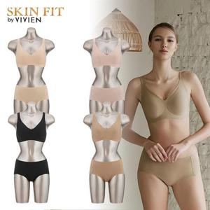 비비안 퓨징 스탠다드 핏 심플 패키지 어깨끈 브라팬티 4세트