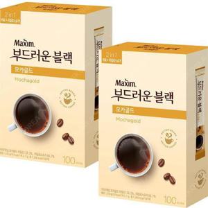 [맥심]동서 맥심 부드러운 블랙 모카골드 100T X 2개 설탕 커피 (14541744)