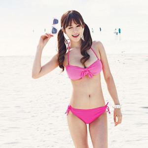 논스타일 핑크비키니 수영복 연예인 비키니 W6F9CC5