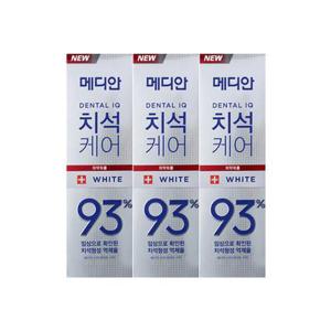 [메디안]메디안 치석케어 화이트 치약 120g 3입