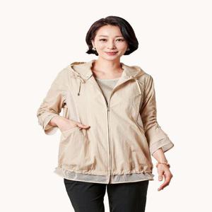 [마담엘레강스][마담엘레강스] 크리스티 매쉬배색 점퍼 K231JP01