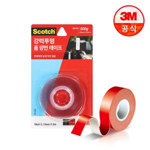 3M 스카치 강력 투명 폼 양면 테이프 3120C (12mmX2m)