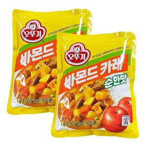 [오뚜기]오뚜기 바몬드카레 1kg 순한맛 2개_20210659_643565