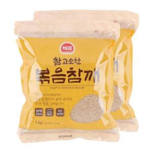 해표 참고소한 볶음참깨 1kg x 2개