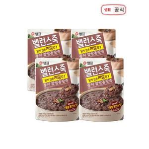 [샘표]밸런스죽 동지 찹쌀통팥죽 420g 4개 / 저당죽