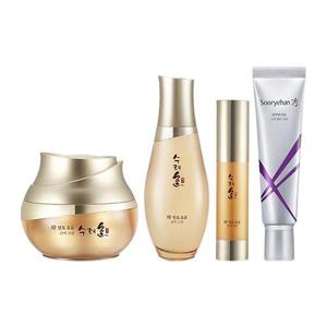 수려한 발효 효윤 기초세트 3종 (스킨+크림+앰플) + 기미 잡티 크림 60ml