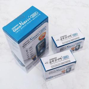 글루코나비 GDH 혈당계 +시험지100매+침110개+솜100매 혈당측정기