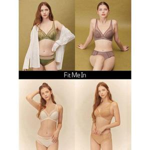 [핏미인]라이크라 풀커버누디 노와이어 여성 속옷 세트 8종