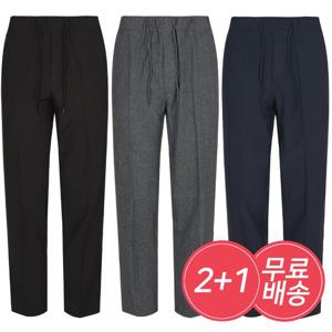 [2+1]S 여름 남성 스판 밴딩 9부 면바지 슬랙스 3종세트무료배송