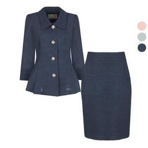 갤러리아_SET 여성 쿨센스 여름 7부 정장 자켓+스커트 세트
