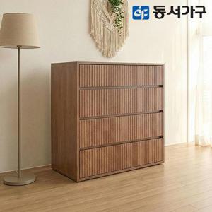 동서가구 카도 800 4단 템바보드 모듈 수납장_월넛 DF645858