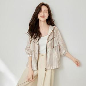 [에이시크]샌드 워터컬러 나염 썸머 점퍼 C26BJK030