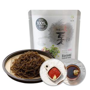 [작심밀도]국내산 저칼로리 해초 톳국수10팩+비빔소스5팩+모밀소스5팩