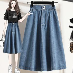 [블랙퀸] 클이루 A라인 데님스커트 blk003383