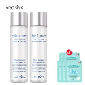 아로닉스 트리플 이펙트 리얼 콜라겐 링클 에멀전 150mlx2개+마스크팩 5매