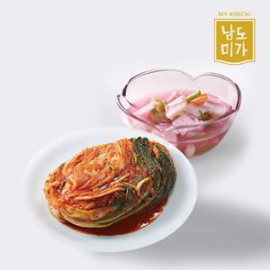 [남도미가] 감칠맛나는 전라도 포기김치3kg+나박김치3kg