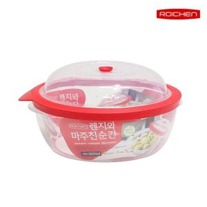 로이첸 전자레인지용기 밀폐용기 원형 3800ml