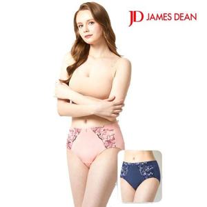 제임스딘 여성속옷 자수레이스 면스판 맥시 팬티 2매