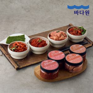 [바다원X동해랑] 속초 젓갈세트 4종x7통(청어알2,오징어2,명태회무침2,순명란1)