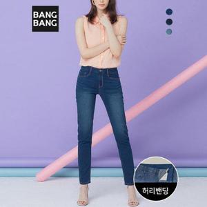 [뱅뱅][뱅뱅] 여성 썸머 슬림핏 스판 데님 3종택1