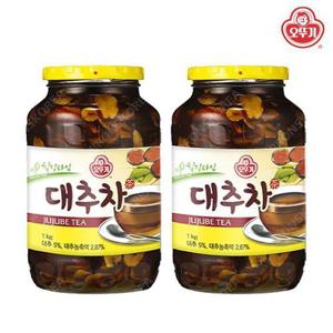 [오뚜기]오뚜기 힐링타임 대추차 1kg 2개(병) 액상차 꿀대추차 전통 (12488402)