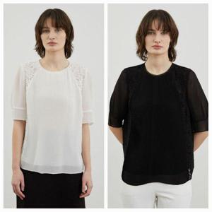 갤러리아_플리츠 블라우스 VOCNS4M4321